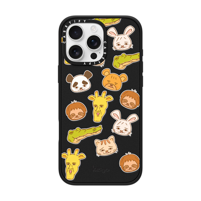 Keigo x CASETiFY iPhone 16 Pro Max ケース マットブラック インパクトケース MagSafe対応 Keigo - 06