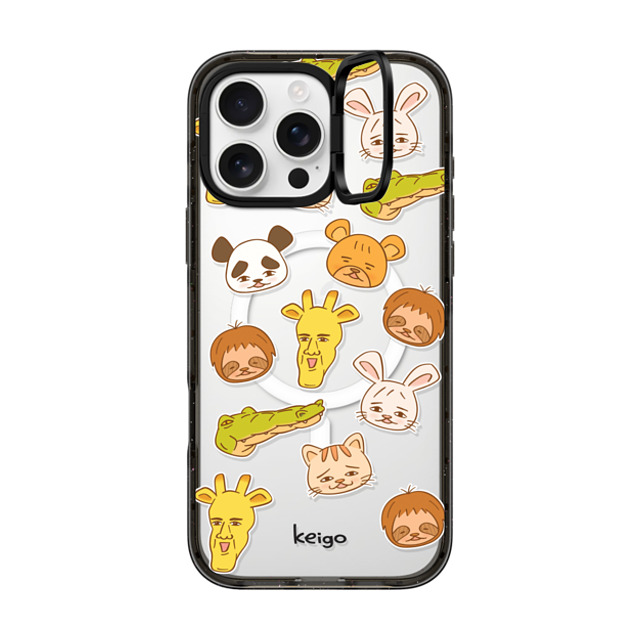 Keigo x CASETiFY iPhone 16 Pro Max ケース ブラック インパクトリングスタンドケース MagSafe対応 Keigo - 06