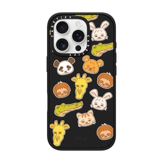 Keigo x CASETiFY iPhone 16 Pro ケース マットブラック インパクトケース MagSafe対応 Keigo - 06