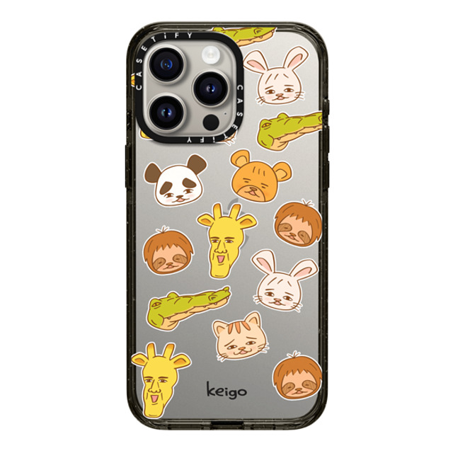 Keigo x CASETiFY iPhone 15 Pro Max ケース ブラック インパクトケース Keigo - 06