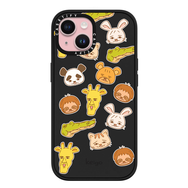 Keigo x CASETiFY iPhone 15 ケース マットブラック インパクトケース MagSafe対応 Keigo - 06