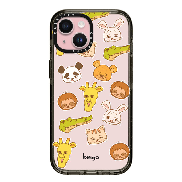 Keigo x CASETiFY iPhone 15 ケース ブラック インパクトケース Keigo - 06