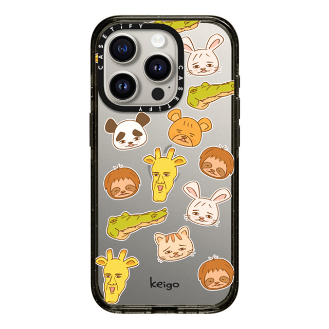 Keigo x CASETiFY iPhone 15 Pro ケース ブラック インパクトケース Keigo - 06