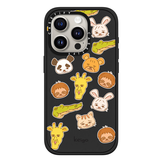 Keigo x CASETiFY iPhone 15 Pro ケース マットブラック インパクトケース MagSafe対応 Keigo - 06