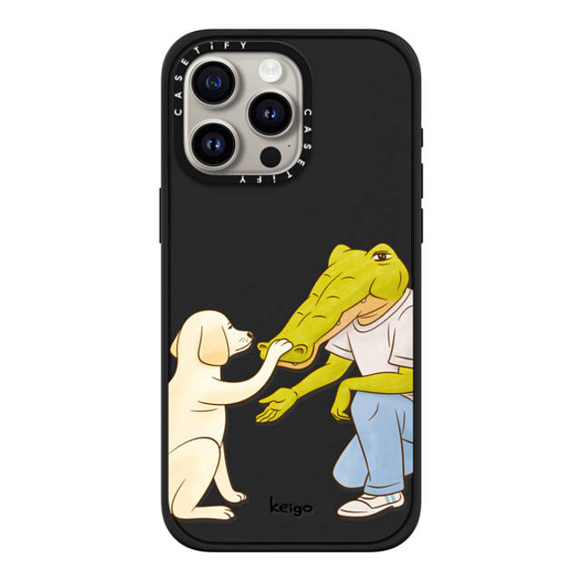 Keigo x CASETiFY iPhone 15 Pro Max ケース マットブラック インパクトケース MagSafe対応 Keigo 08