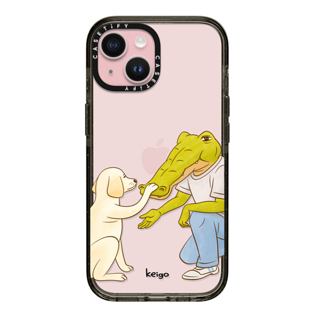 Keigo x CASETiFY iPhone 15 ケース ブラック インパクトケース Keigo 08