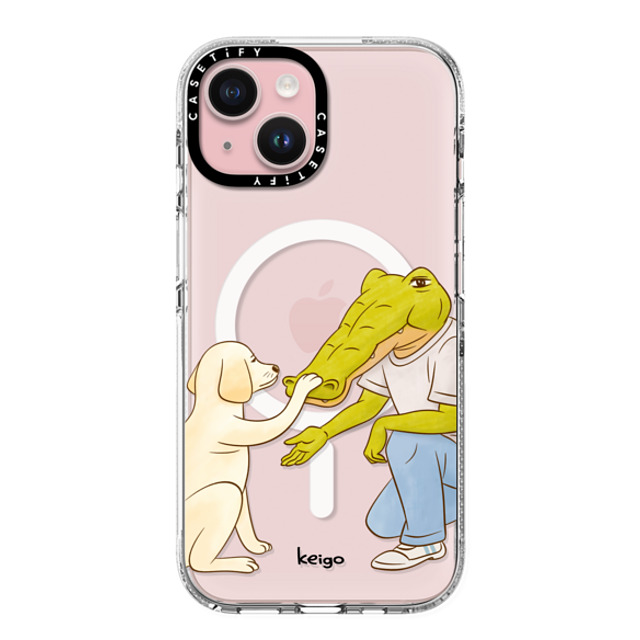 Keigo x CASETiFY iPhone 15 ケース クリア クリア ケース MagSafe対応 Keigo 08