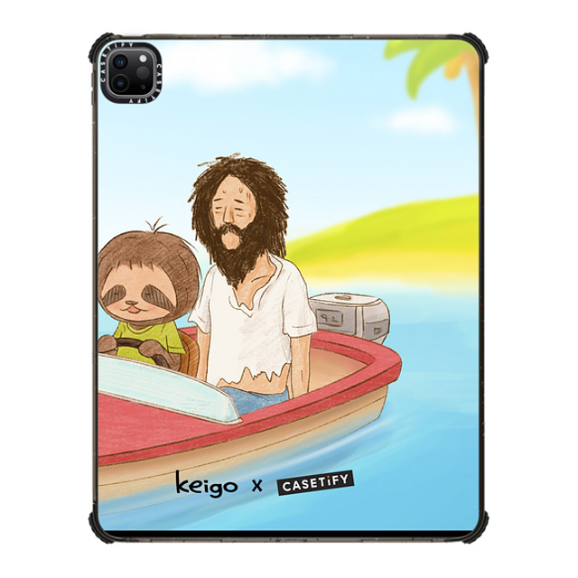 Keigo x CASETiFY iPad Pro 12.9-inch (第5/6世代) Animal,Cartoon Black iPad インパクト ケース Illustration 08 by Keigo Back to School Keigo x CASETiFY iPad Pro 12.9-inch (第5/6世代) Animal,Cartoon Black iPad インパクト ケース Illustration 08 by Keigo Back to School