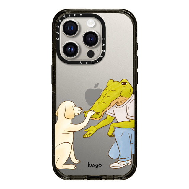 Keigo x CASETiFY iPhone 15 Pro ケース ブラック インパクトケース Keigo 08