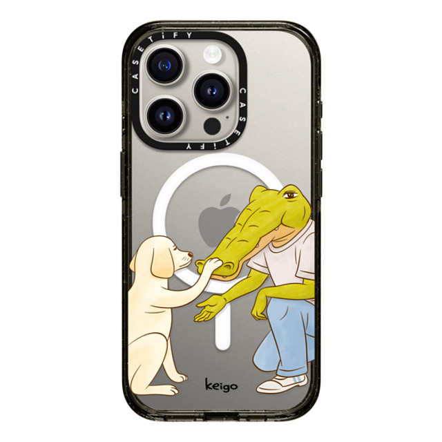 Keigo x CASETiFY iPhone 15 Pro ケース ブラック インパクトケース MagSafe対応 Keigo 08