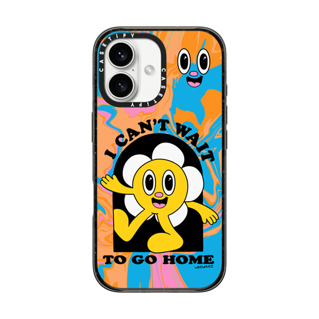 Weewaaz x CASETiFY iPhone 16 ケース Cartoon,Quote ブラック インパクトケース I Can't Wait Father's Day Weewaaz x CASETiFY iPhone 16 ケース Cartoon,Quote ブラック インパクトケース I Can't Wait Father's Day