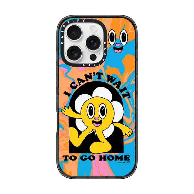 Weewaaz x CASETiFY iPhone 16 Pro ケース Cartoon,Quote ブラック インパクトケース I Can't Wait Father's Day Weewaaz x CASETiFY iPhone 16 Pro ケース Cartoon,Quote ブラック インパクトケース I Can't Wait Father's Day