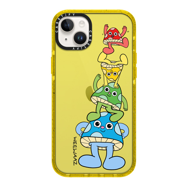 Weewaaz x CASETiFY iPhone 14 Plus Case イエロー Impact Case Mushroom Rainbow Weewaaz x CASETiFY iPhone 14 Plus Case イエロー Impact Case Mushroom Rainbow