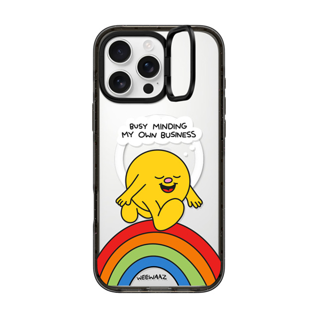 Weewaaz x CASETiFY iPhone 16 Pro Max Case Cartoon,Rainbow Black インパクトリングスタンドケース MagSafe対応 Minding My Own Business Mother's Day Weewaaz x CASETiFY iPhone 16 Pro Max Case Cartoon,Rainbow Black インパクトリングスタンドケース MagSafe対応 Minding My Own Business Mother's Day