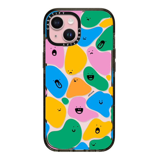 Weewaaz x CASETiFY iPhone 15 ケース ブラック インパクトケース RAINBOW FEELS BY WEEWAAZ Weewaaz x CASETiFY iPhone 15 ケース ブラック インパクトケース RAINBOW FEELS BY WEEWAAZ