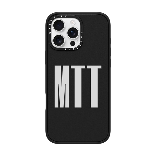 CASETiFY iPhone 16 Pro Max ケース マットブラック インパクトケース Custom Case - MTT