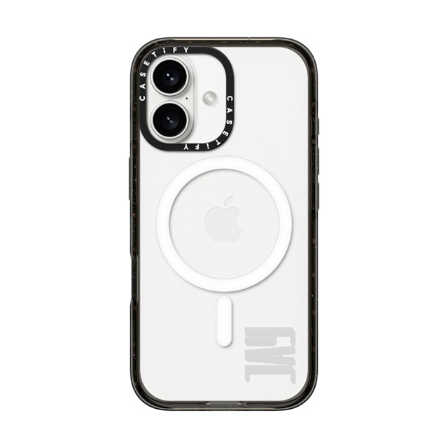 CASETiFY iPhone 16 ケース ブラック インパクトケース MagSafe対応 Custom Case - jay