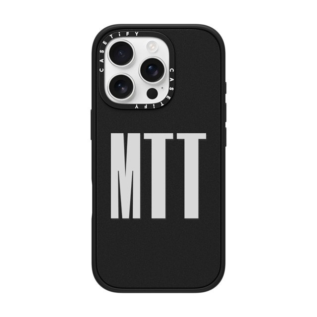 CASETiFY iPhone 16 Pro ケース マットブラック インパクトケース Custom Case - MTT