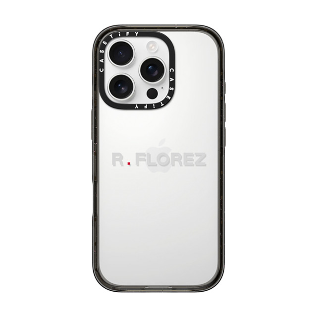 CASETiFY iPhone 16 Pro ケース ブラック インパクトケース Custom Case - R. florez