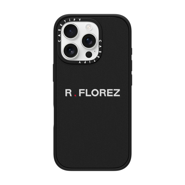 CASETiFY iPhone 16 Pro ケース マットブラック インパクトケース Custom Case - R. florez
