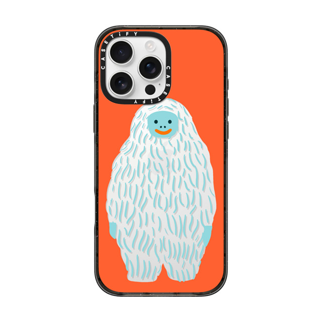 Naomi Wilkinson x CASETiFY iPhone 16 Pro Max ケース Animal,Cartoon ブラック インパクトケース Mirror Yeti by Naomi Wilkinson Back to School Naomi Wilkinson x CASETiFY iPhone 16 Pro Max ケース Animal,Cartoon ブラック インパクトケース Mirror Yeti by Naomi Wilkinson Back to School