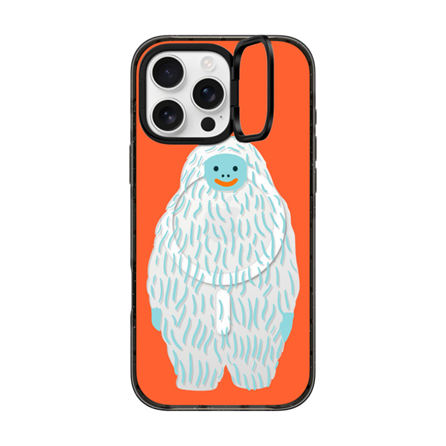 Naomi Wilkinson x CASETiFY iPhone 16 Pro Max ケース Animal,Cartoon ブラック インパクトリングスタンドケース MagSafe対応 Mirror Yeti by Naomi Wilkinson Back to School Naomi Wilkinson x CASETiFY iPhone 16 Pro Max ケース Animal,Cartoon ブラック インパクトリングスタンドケース MagSafe対応 Mirror Yeti by Naomi Wilkinson Back to School