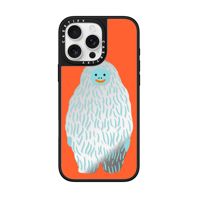 Naomi Wilkinson x CASETiFY iPhone 16 Pro Max Case Animal,Cartoon Silver on Black ミラーケース MagSafe対応 Mirror Yeti by Naomi Wilkinson Father's Day Naomi Wilkinson x CASETiFY iPhone 16 Pro Max Case Animal,Cartoon Silver on Black ミラーケース MagSafe対応 Mirror Yeti by Naomi Wilkinson Father's Day