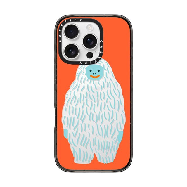Naomi Wilkinson x CASETiFY iPhone 16 Pro ケース Animal,Cartoon ブラック インパクトケース Mirror Yeti by Naomi Wilkinson Father's Day Naomi Wilkinson x CASETiFY iPhone 16 Pro ケース Animal,Cartoon ブラック インパクトケース Mirror Yeti by Naomi Wilkinson Father's Day