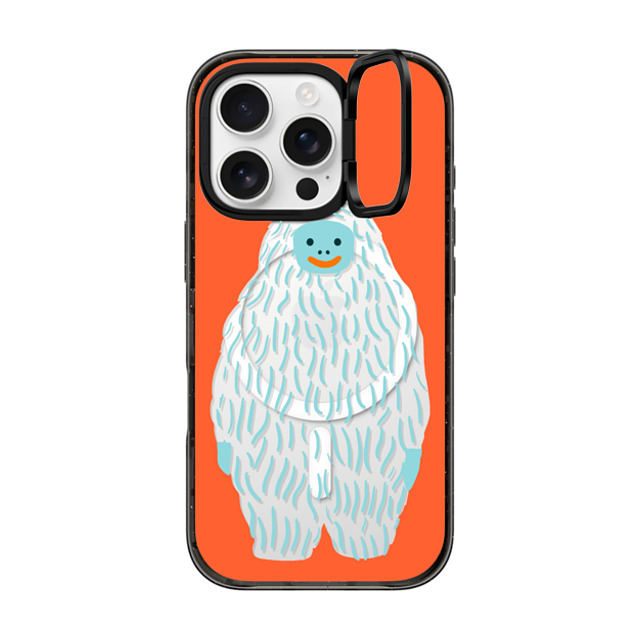 Naomi Wilkinson x CASETiFY iPhone 16 Pro ケース Animal,Cartoon ブラック インパクトリングスタンドケース MagSafe対応 Mirror Yeti by Naomi Wilkinson Father's Day Naomi Wilkinson x CASETiFY iPhone 16 Pro ケース Animal,Cartoon ブラック インパクトリングスタンドケース MagSafe対応 Mirror Yeti by Naomi Wilkinson Father's Day
