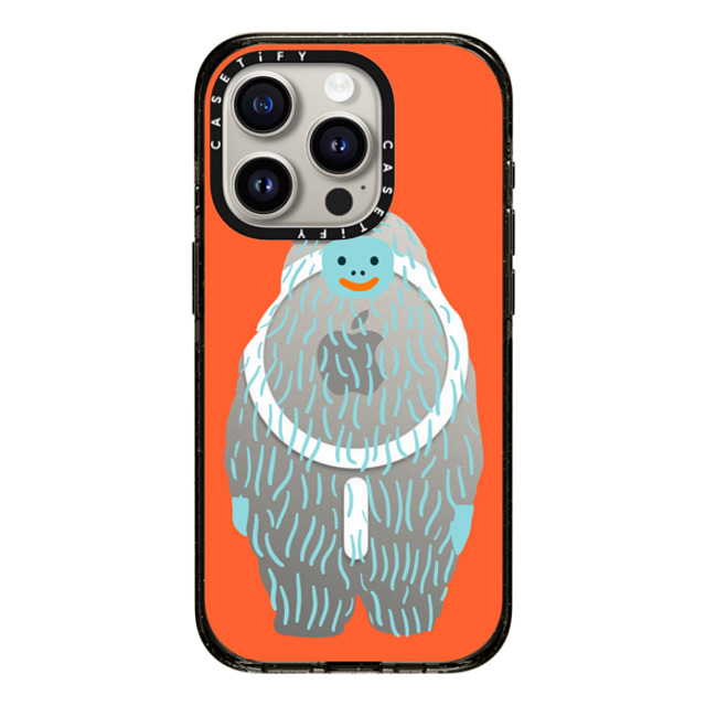 Naomi Wilkinson x CASETiFY iPhone 15 Pro ケース Animal,Cartoon ブラック インパクトケース MagSafe対応 Mirror Yeti by Naomi Wilkinson Back to School Naomi Wilkinson x CASETiFY iPhone 15 Pro ケース Animal,Cartoon ブラック インパクトケース MagSafe対応 Mirror Yeti by Naomi Wilkinson Back to School