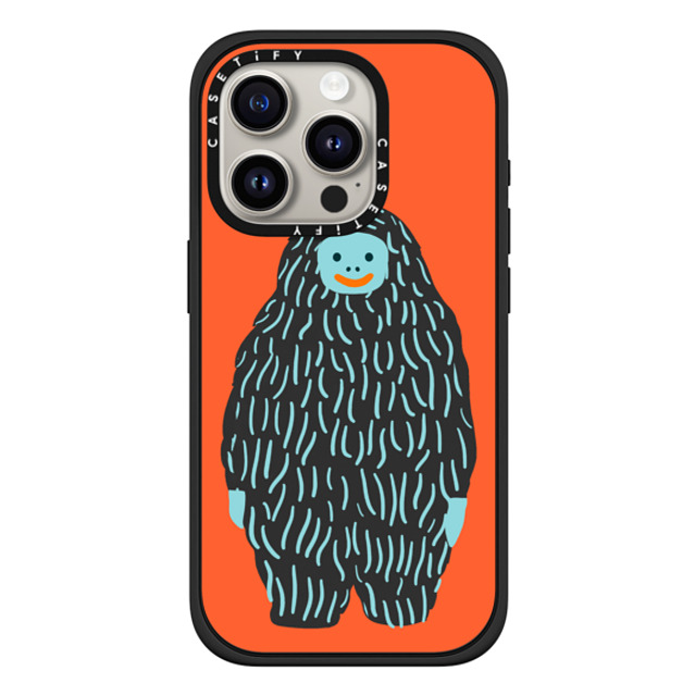 Naomi Wilkinson x CASETiFY iPhone 15 Pro Case Animal,Cartoon マットブラック Impact Case MagSafe Compatible Mirror Yeti by Naomi Wilkinson Mother's Day Naomi Wilkinson x CASETiFY iPhone 15 Pro Case Animal,Cartoon マットブラック Impact Case MagSafe Compatible Mirror Yeti by Naomi Wilkinson Mother's Day