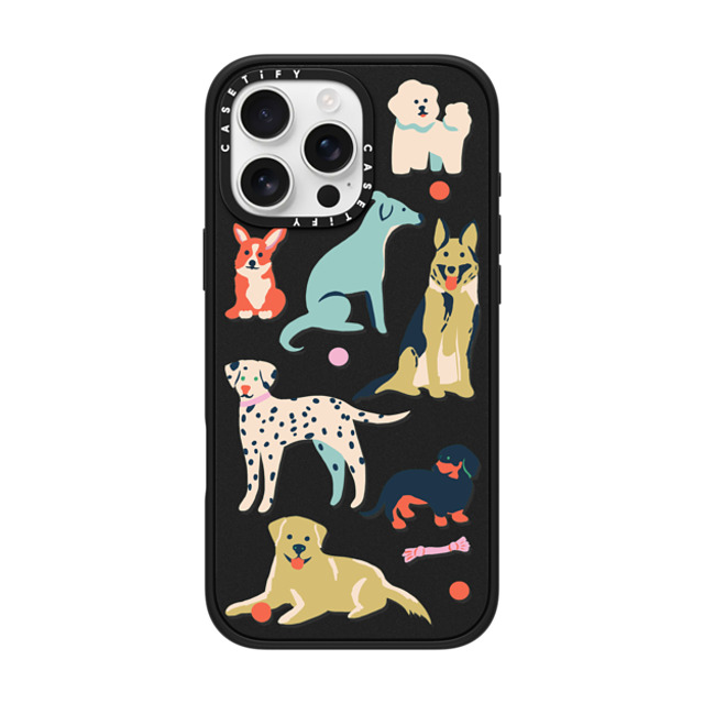 Naomi Wilkinson x CASETiFY iPhone 16 Pro Max Case Sticker,Dog Matte Black Impact Case MagSafe Compatible Dogs Transparent By Naomi Wilkinson Father's Day Naomi Wilkinson x CASETiFY iPhone 16 Pro Max Case Sticker,Dog Matte Black Impact Case MagSafe Compatible Dogs Transparent By Naomi Wilkinson Father's Day
