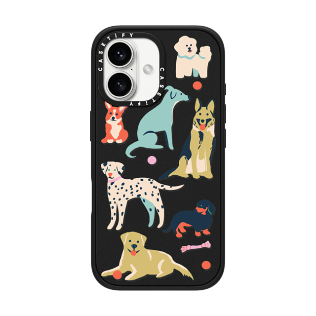 Naomi Wilkinson x CASETiFY iPhone 16 ケース Sticker,Dog マットブラック インパクトケース MagSafe対応 Dogs Transparent By Naomi Wilkinson Father's Day Naomi Wilkinson x CASETiFY iPhone 16 ケース Sticker,Dog マットブラック インパクトケース MagSafe対応 Dogs Transparent By Naomi Wilkinson Father's Day