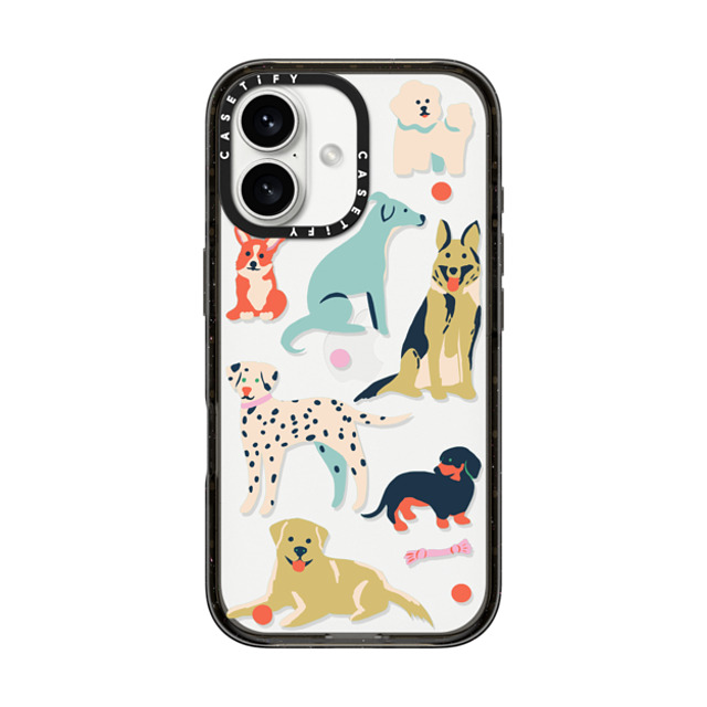 Naomi Wilkinson x CASETiFY iPhone 16 ケース Sticker,Dog ブラック インパクトケース Dogs Transparent By Naomi Wilkinson Father's Day Naomi Wilkinson x CASETiFY iPhone 16 ケース Sticker,Dog ブラック インパクトケース Dogs Transparent By Naomi Wilkinson Father's Day