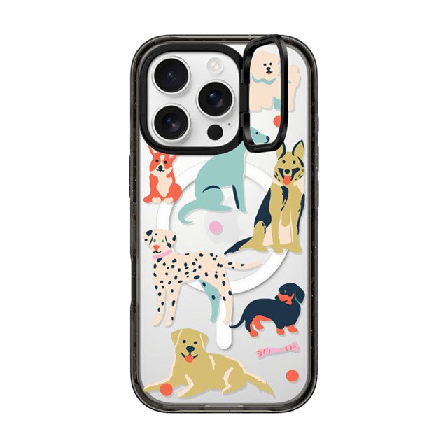 Naomi Wilkinson x CASETiFY iPhone 16 Pro Case Sticker,Dog Black インパクトリングスタンドケース MagSafe対応 Dogs Transparent By Naomi Wilkinson Father's Day Naomi Wilkinson x CASETiFY iPhone 16 Pro Case Sticker,Dog Black インパクトリングスタンドケース MagSafe対応 Dogs Transparent By Naomi Wilkinson Father's Day