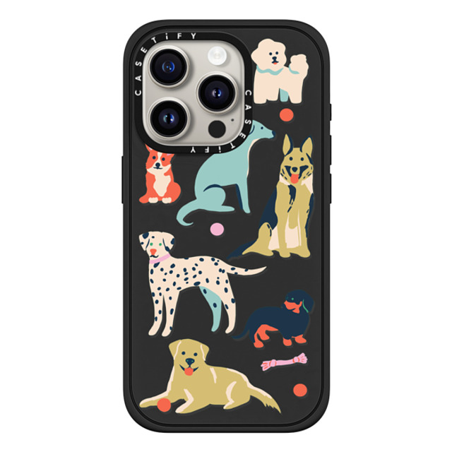 Naomi Wilkinson x CASETiFY iPhone 15 Pro Case Sticker,Dog Matte Black Impact Case MagSafe Compatible Dogs Transparent By Naomi Wilkinson Father's Day Naomi Wilkinson x CASETiFY iPhone 15 Pro Case Sticker,Dog Matte Black Impact Case MagSafe Compatible Dogs Transparent By Naomi Wilkinson Father's Day