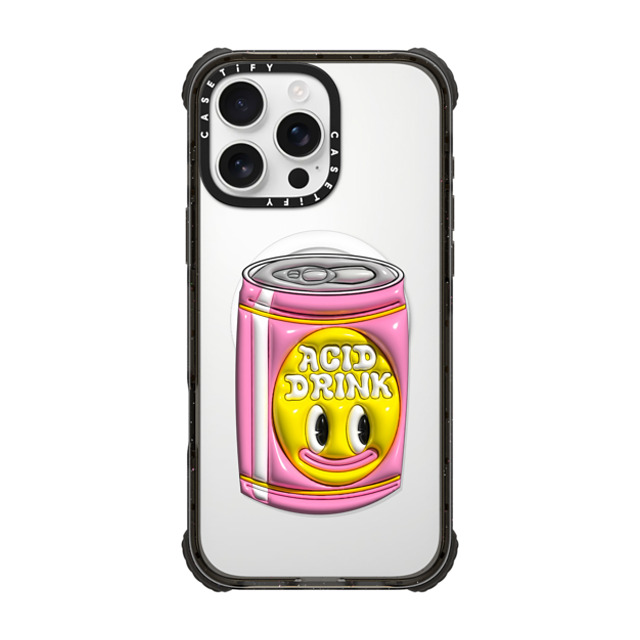 Javilostcontrol x CASETiFY iPhone 16 Pro Max ケース ブラック ウルトラ インパクトケース MagSafe 対応 Acid Drink Back to School Javilostcontrol x CASETiFY iPhone 16 Pro Max ケース ブラック ウルトラ インパクトケース MagSafe 対応 Acid Drink Back to School