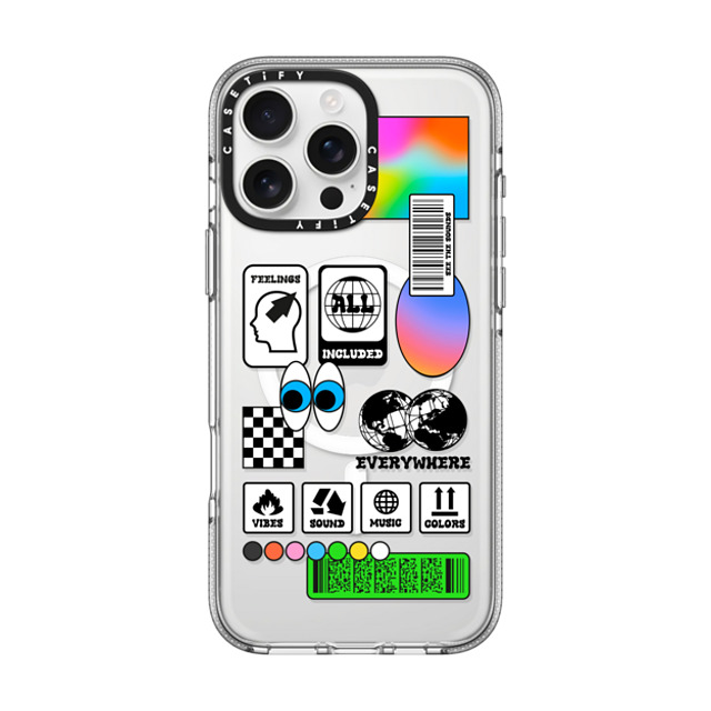 Javilostcontrol x CASETiFY iPhone 16 Pro Max ケース クリア クリア ケース MagSafe対応 Feel the music Back to School Javilostcontrol x CASETiFY iPhone 16 Pro Max ケース クリア クリア ケース MagSafe対応 Feel the music Back to School