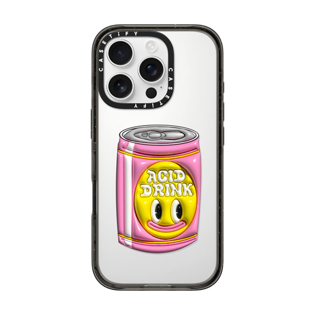 Javilostcontrol x CASETiFY iPhone 16 Pro ケース ブラック インパクトケース Acid Drink Back to School Javilostcontrol x CASETiFY iPhone 16 Pro ケース ブラック インパクトケース Acid Drink Back to School