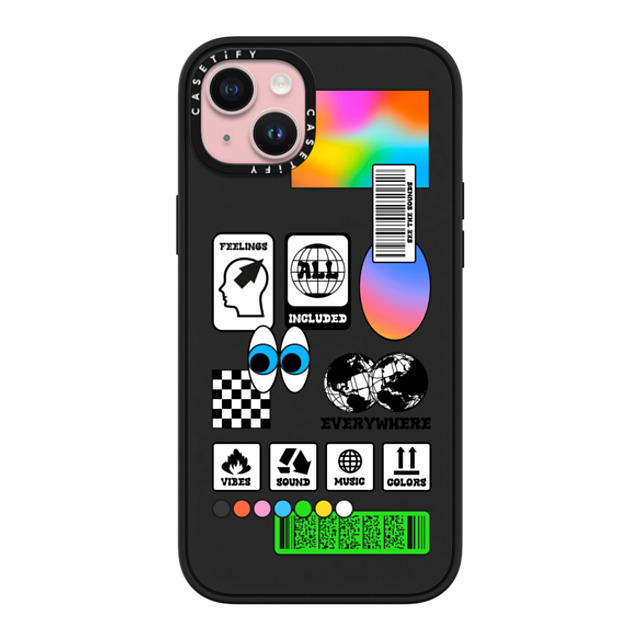 Javilostcontrol x CASETiFY iPhone 15 Plus ケース マットブラック インパクトケース Feel the music Back to School Javilostcontrol x CASETiFY iPhone 15 Plus ケース マットブラック インパクトケース Feel the music Back to School