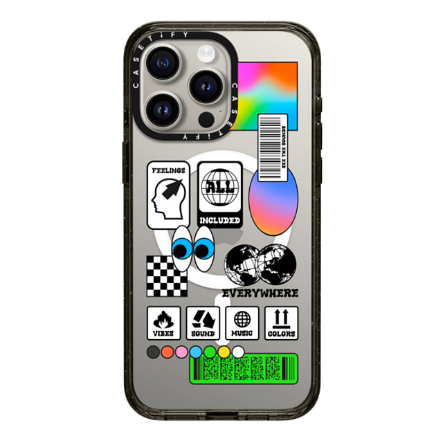 Javilostcontrol x CASETiFY iPhone 15 Pro Max ケース ブラック インパクトケース MagSafe対応 Feel the music Back to School Javilostcontrol x CASETiFY iPhone 15 Pro Max ケース ブラック インパクトケース MagSafe対応 Feel the music Back to School