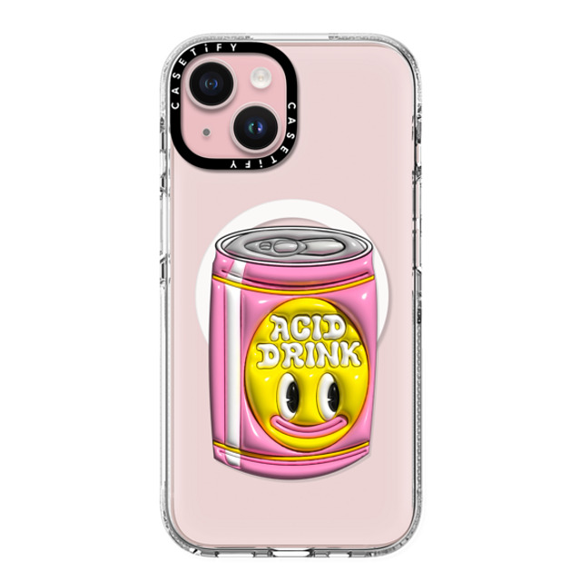 Javilostcontrol x CASETiFY iPhone 15 ケース クリア クリア ケース MagSafe対応 Acid Drink Back to School Javilostcontrol x CASETiFY iPhone 15 ケース クリア クリア ケース MagSafe対応 Acid Drink Back to School