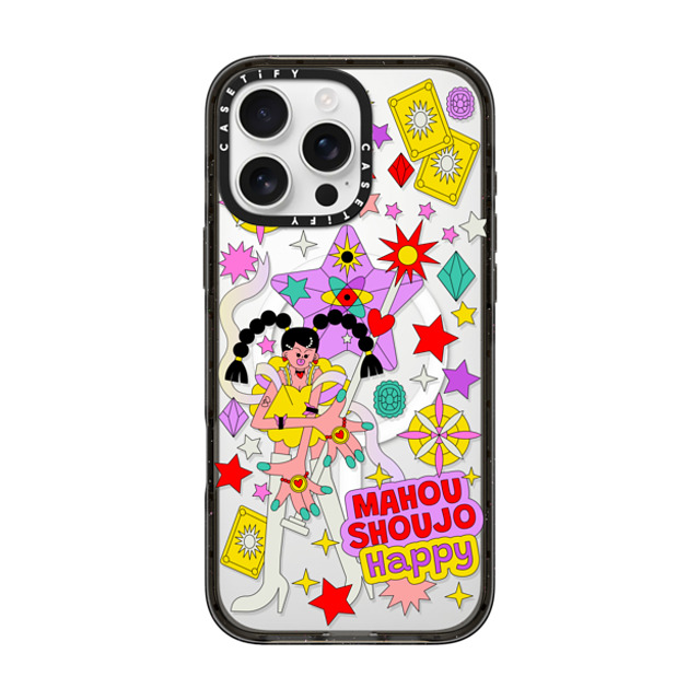 Lucia Pham x CASETiFY iPhone 16 Pro Max ケース Sticker,Anime ブラック インパクトケース MagSafe対応 Magical Girl Father's Day Lucia Pham x CASETiFY iPhone 16 Pro Max ケース Sticker,Anime ブラック インパクトケース MagSafe対応 Magical Girl Father's Day