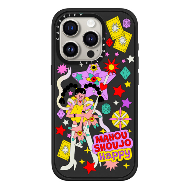 Lucia Pham x CASETiFY iPhone 15 Pro Case Sticker,Anime マットブラック インパクトケース MagSafe対応 Magical Girl Father's Day Lucia Pham x CASETiFY iPhone 15 Pro Case Sticker,Anime マットブラック インパクトケース MagSafe対応 Magical Girl Father's Day