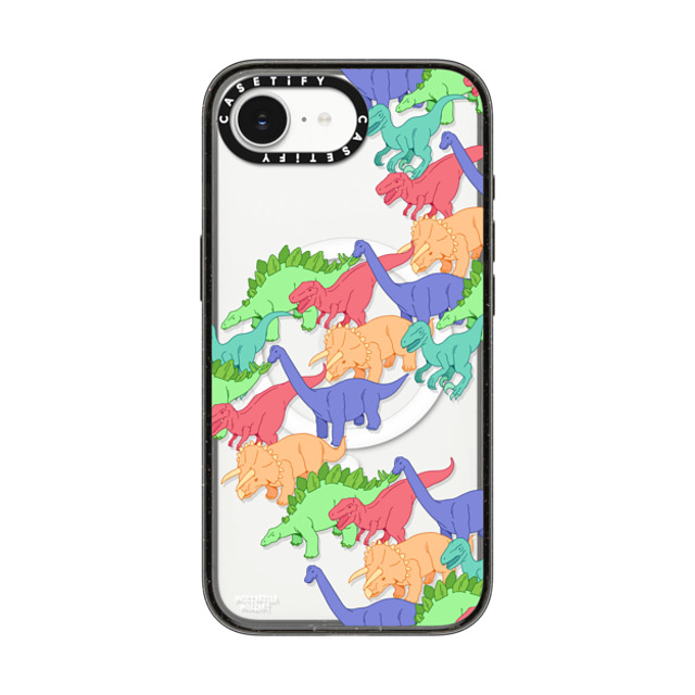 Mozza x CASETiFY iPhone 16e Case Dinosaur,Animal Black Impact Case MagSafe Compatible Dinosaur Exodus Back to School Mozza x CASETiFY iPhone 16e Case Dinosaur,Animal Black Impact Case MagSafe Compatible Dinosaur Exodus Back to School