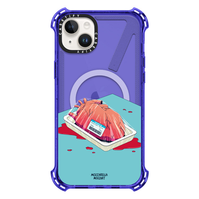 Mozza x CASETiFY iPhone 14 Plus Case Heart,Cartoon Peri Purple バウンスケース Expiration date Mother's Day Mozza x CASETiFY iPhone 14 Plus Case Heart,Cartoon Peri Purple バウンスケース Expiration date Mother's Day