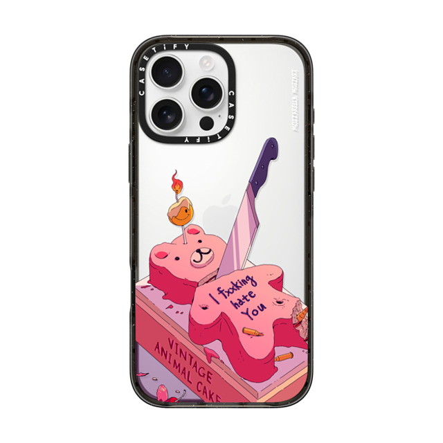 Mozza x CASETiFY iPhone 16 Pro Max ケース Cartoon,Anime ブラック インパクトケース Cake for you Father's Day Mozza x CASETiFY iPhone 16 Pro Max ケース Cartoon,Anime ブラック インパクトケース Cake for you Father's Day