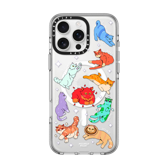 Mozza x CASETiFY iPhone 16 Pro Max Case Cat,Animal クリア クリア ケース MagSafe対応 Cativerse Solar System Mother's Day Mozza x CASETiFY iPhone 16 Pro Max Case Cat,Animal クリア クリア ケース MagSafe対応 Cativerse Solar System Mother's Day