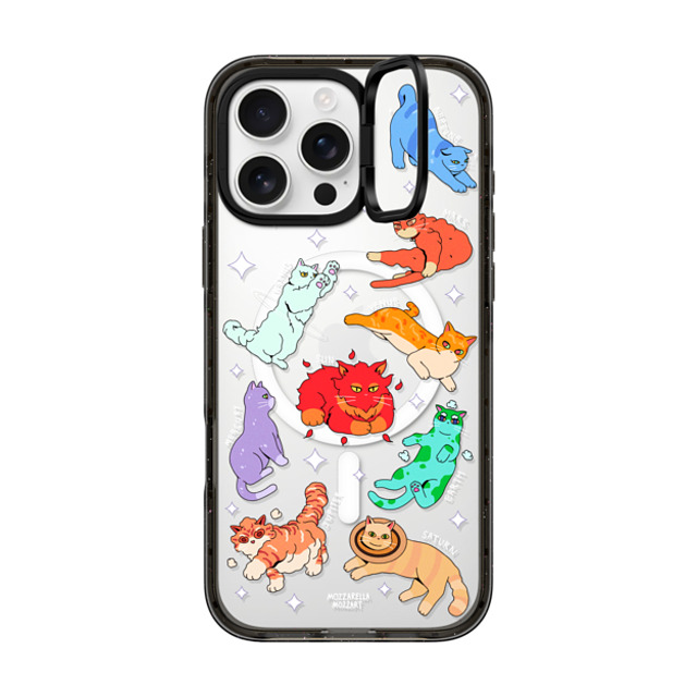 Mozza x CASETiFY iPhone 16 Pro Max Case Cat,Animal ブラック インパクトリングスタンドケース MagSafe対応 Cativerse Solar System Mother's Day Mozza x CASETiFY iPhone 16 Pro Max Case Cat,Animal ブラック インパクトリングスタンドケース MagSafe対応 Cativerse Solar System Mother's Day