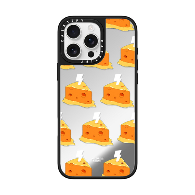 Mozza x CASETiFY iPhone 16 Pro Max ケース Emerging,Digital Art Silver on Black ミラーケース MagSafe対応 Cheese Power Father's Day Mozza x CASETiFY iPhone 16 Pro Max ケース Emerging,Digital Art Silver on Black ミラーケース MagSafe対応 Cheese Power Father's Day